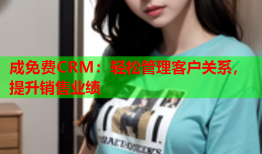 成免费CRM：轻松管理客户关系，提升销售业绩