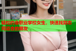 轻松约会职业学校女生，快速找到志同道合的朋友